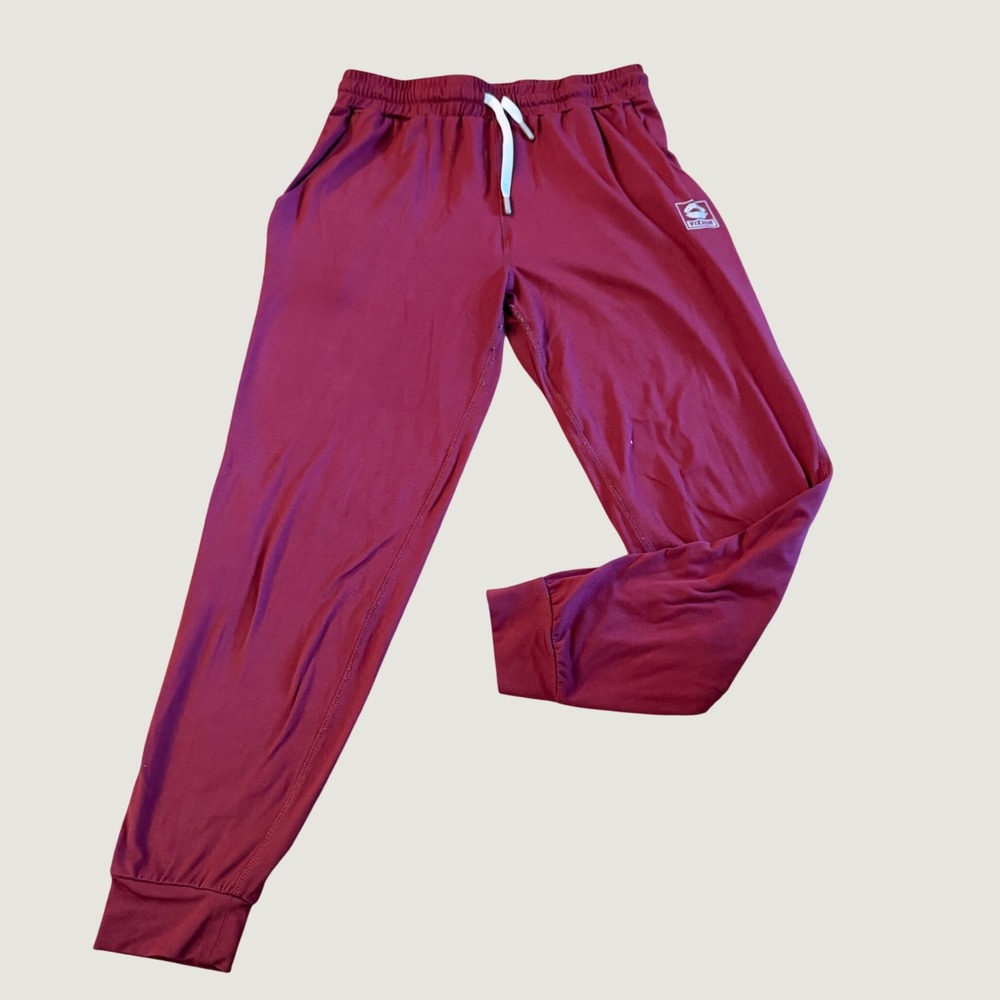 Vixxon Burgundy Maroon Jogger Sweatpants Womens Medium Drawstring Pockets M Gym